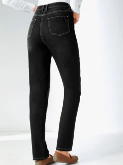 Stretch-Jeans in Used-Optik