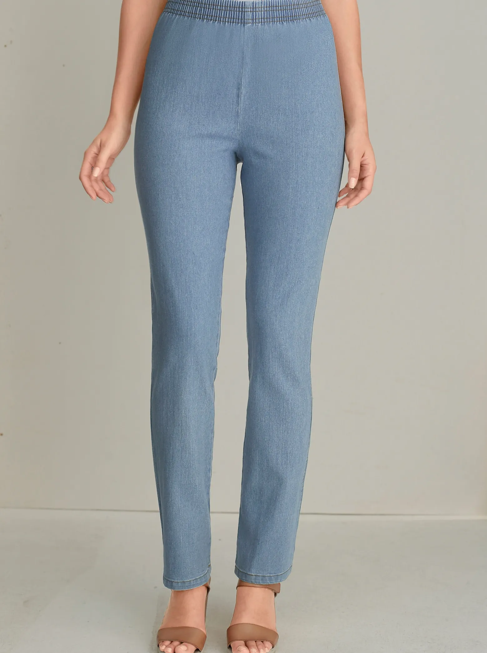 Stretch-Jeans mit Rundum-Dehnbund