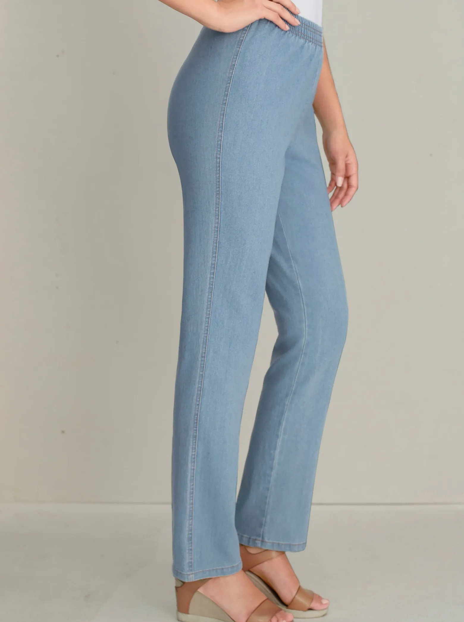 Stretch-Jeans mit Rundum-Dehnbund