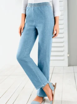 Stretch-Jeans mit Rundum-Dehnbund