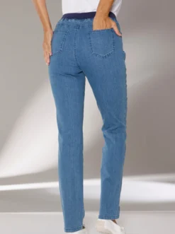 Stretch-Jeans mit Rundum-Dehnbund
