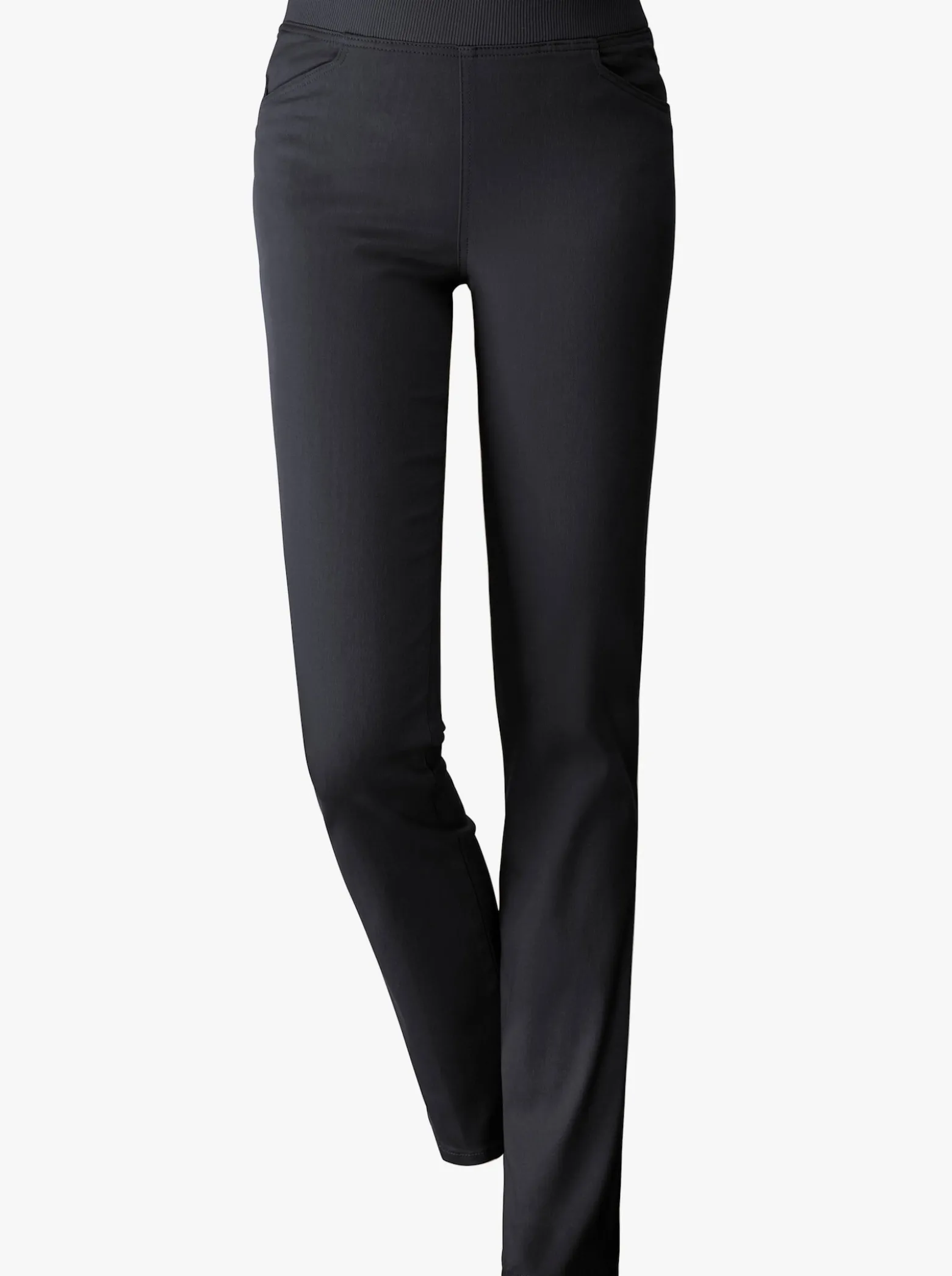 Stretch-Jeans mit Rundum-Dehnbund
