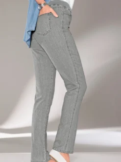 Stretch-Jeans mit Rundum-Dehnbund