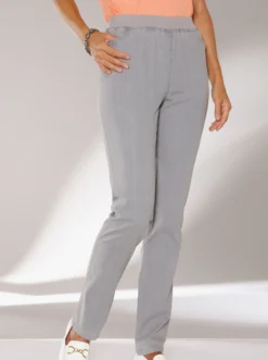 Stretch-Jeans mit Rundum-Dehnbund