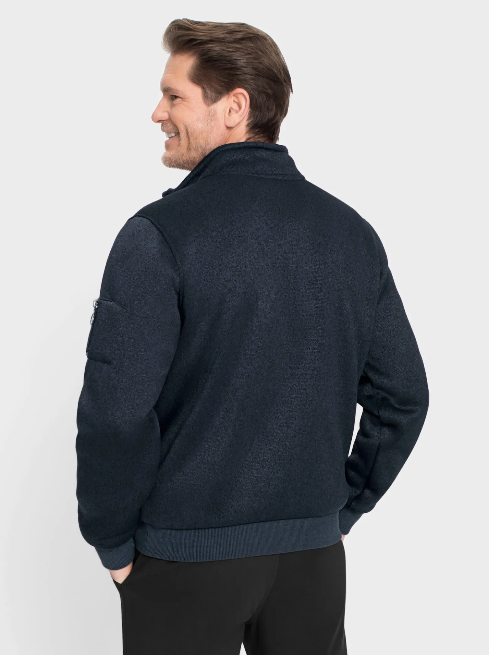 Strickfleece-Jacke
