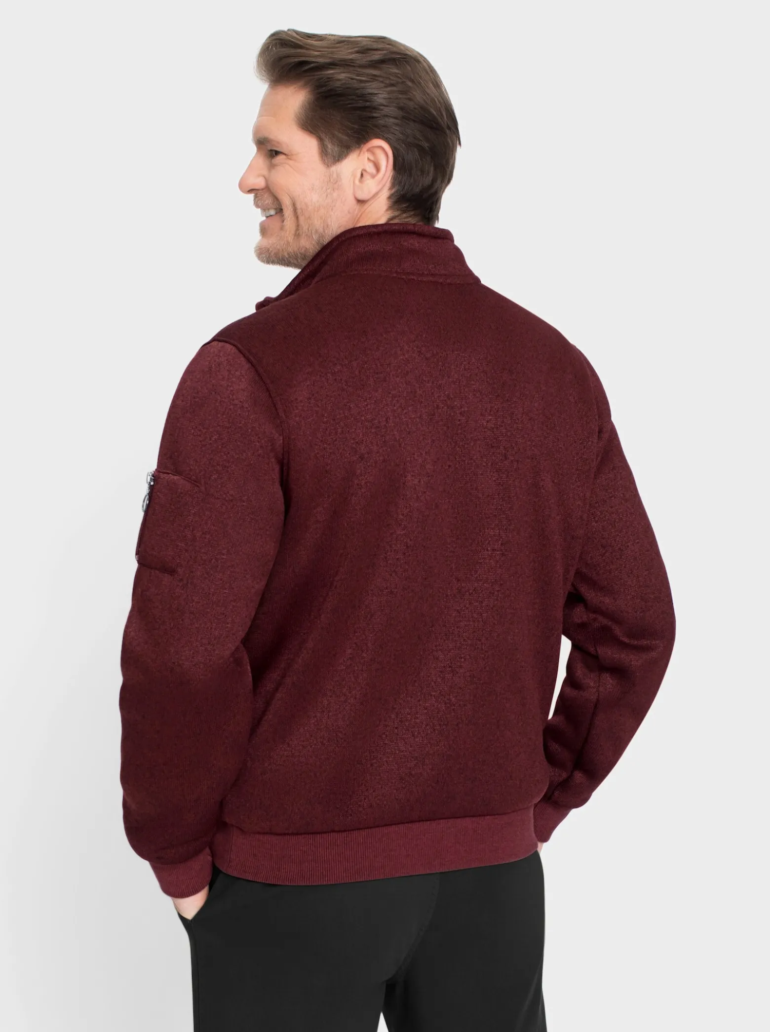 Strickfleece-Jacke