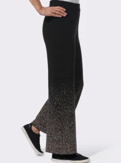 Strickhose mit Glitzersteinen
