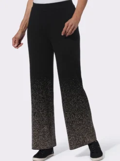 Strickhose mit Glitzersteinen