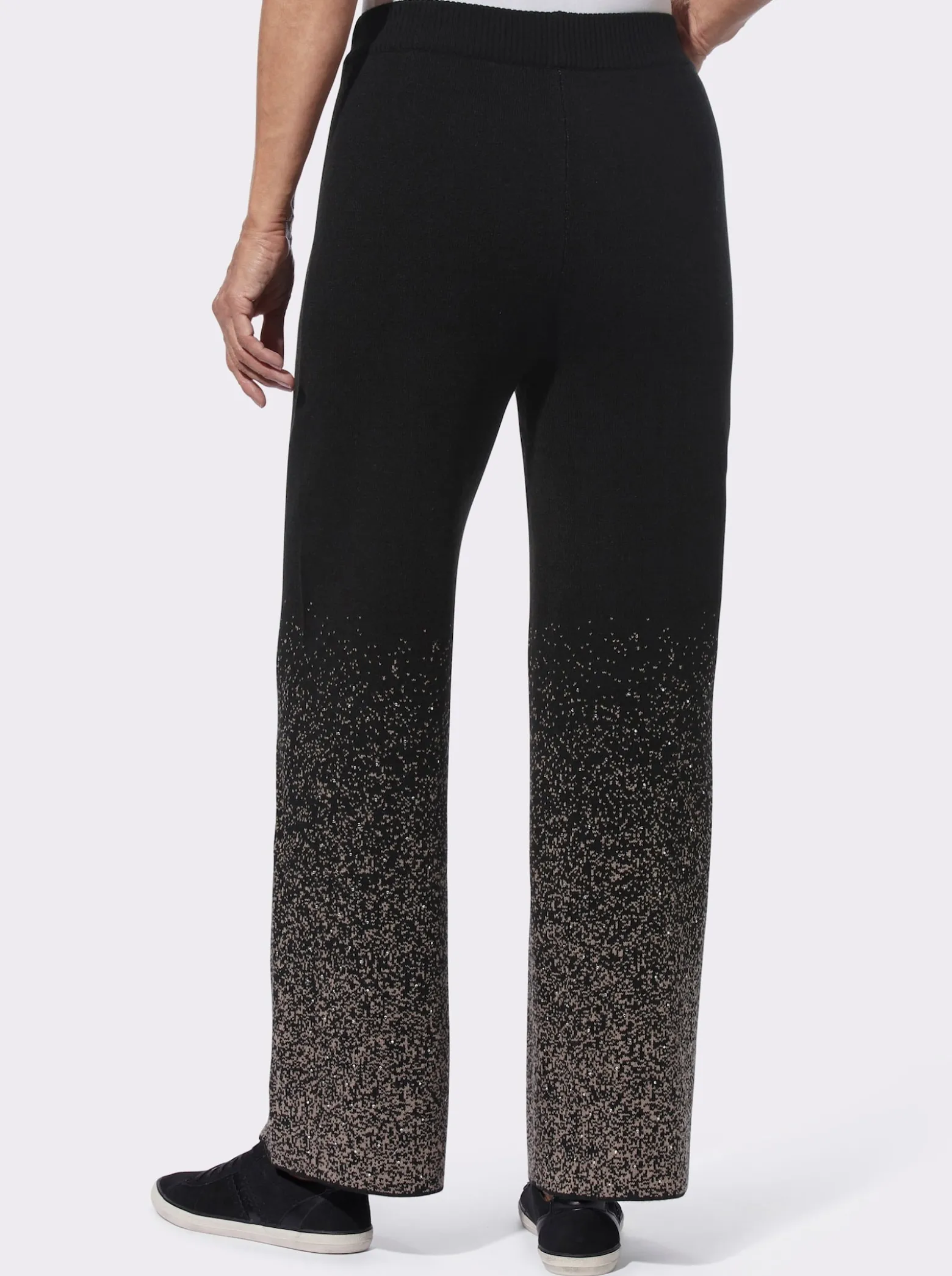 Strickhose mit Glitzersteinen