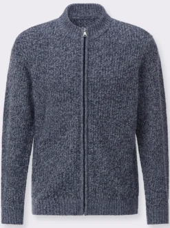 Strickjacke aus Melange-Strick