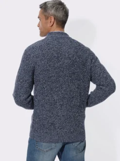 Strickjacke aus Melange-Strick