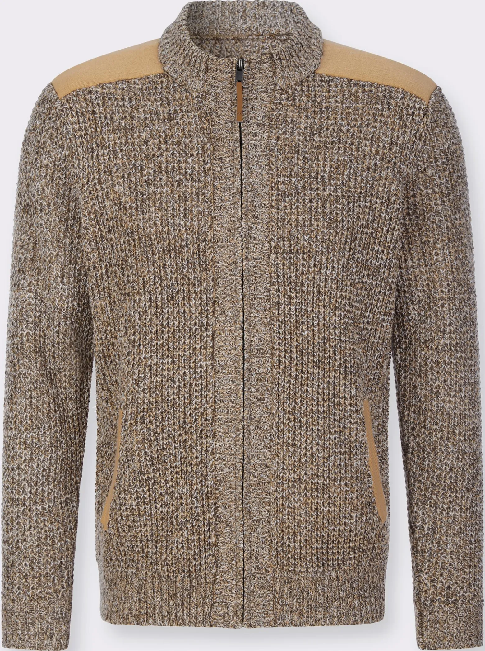 Strickjacke aus Melange-Strick