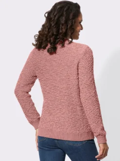 Strickjacke aus Popcorn-Garn