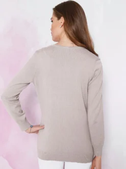 Strickjacke aus reiner Baumwolle