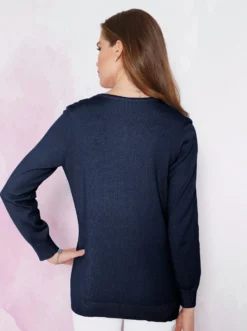 Strickjacke aus reiner Baumwolle