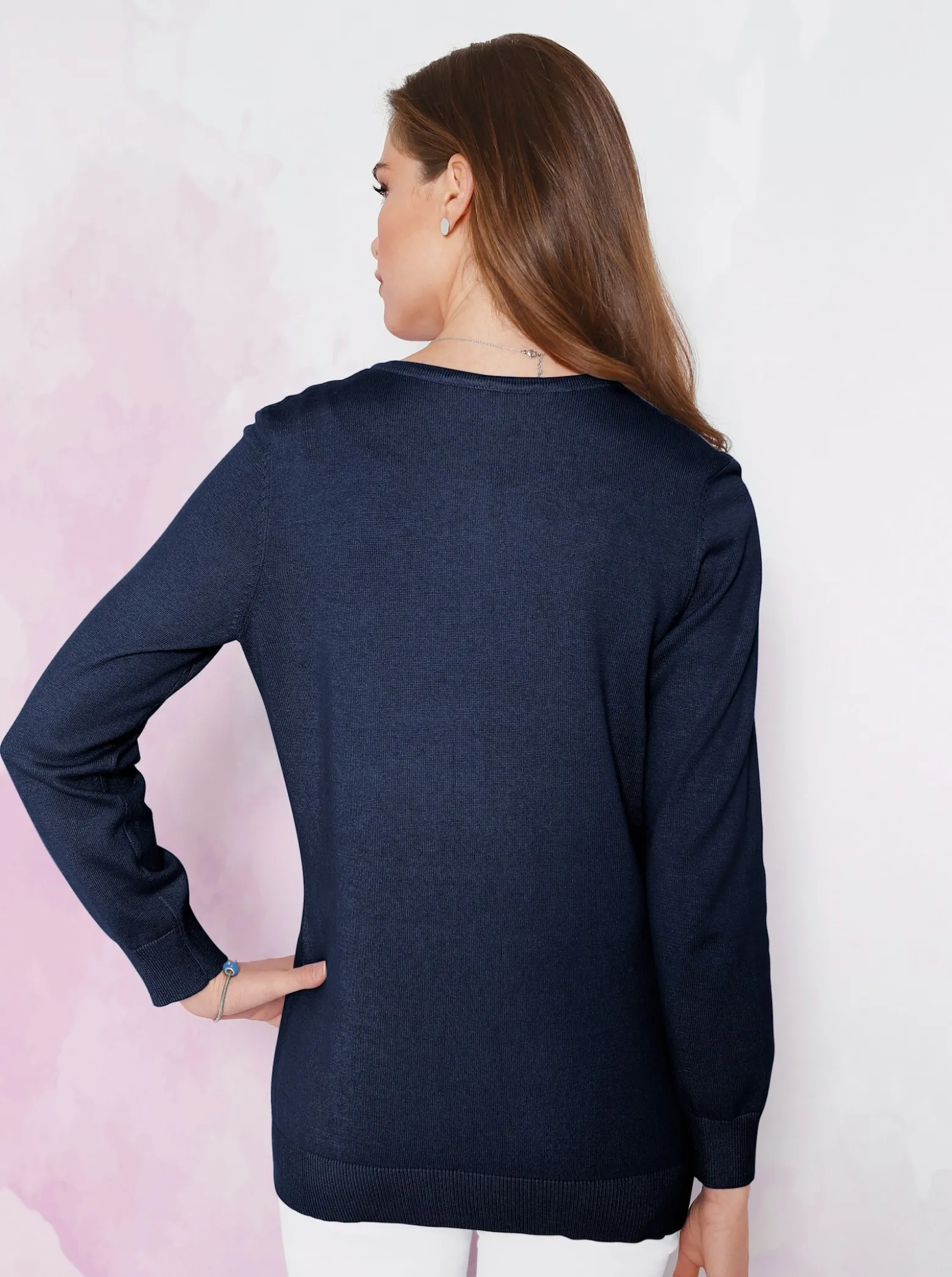 Strickjacke aus reiner Baumwolle