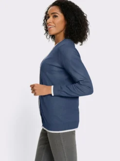 Strickjacke aus reiner Baumwolle