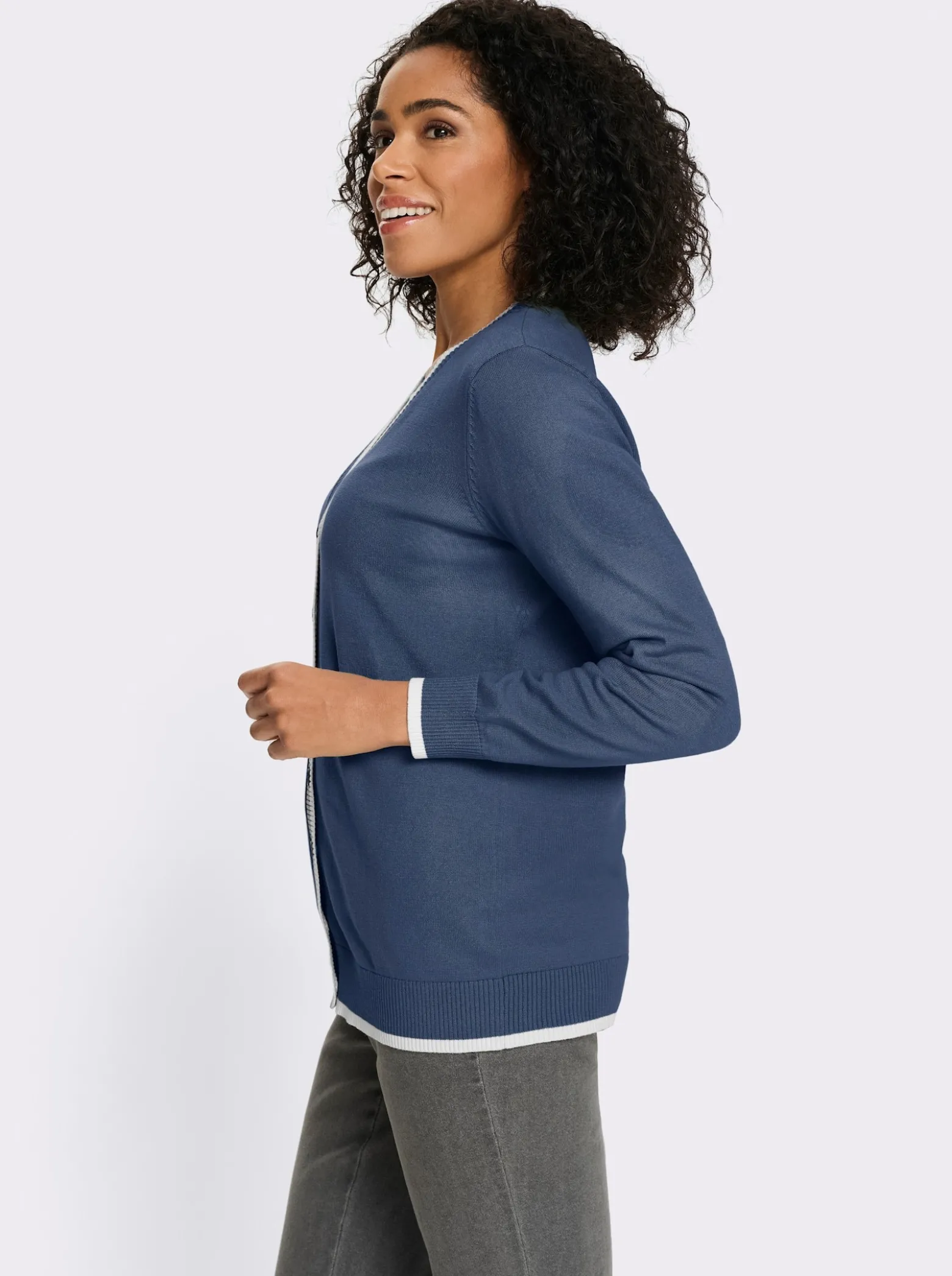 Strickjacke aus reiner Baumwolle