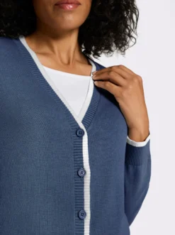 Strickjacke aus reiner Baumwolle