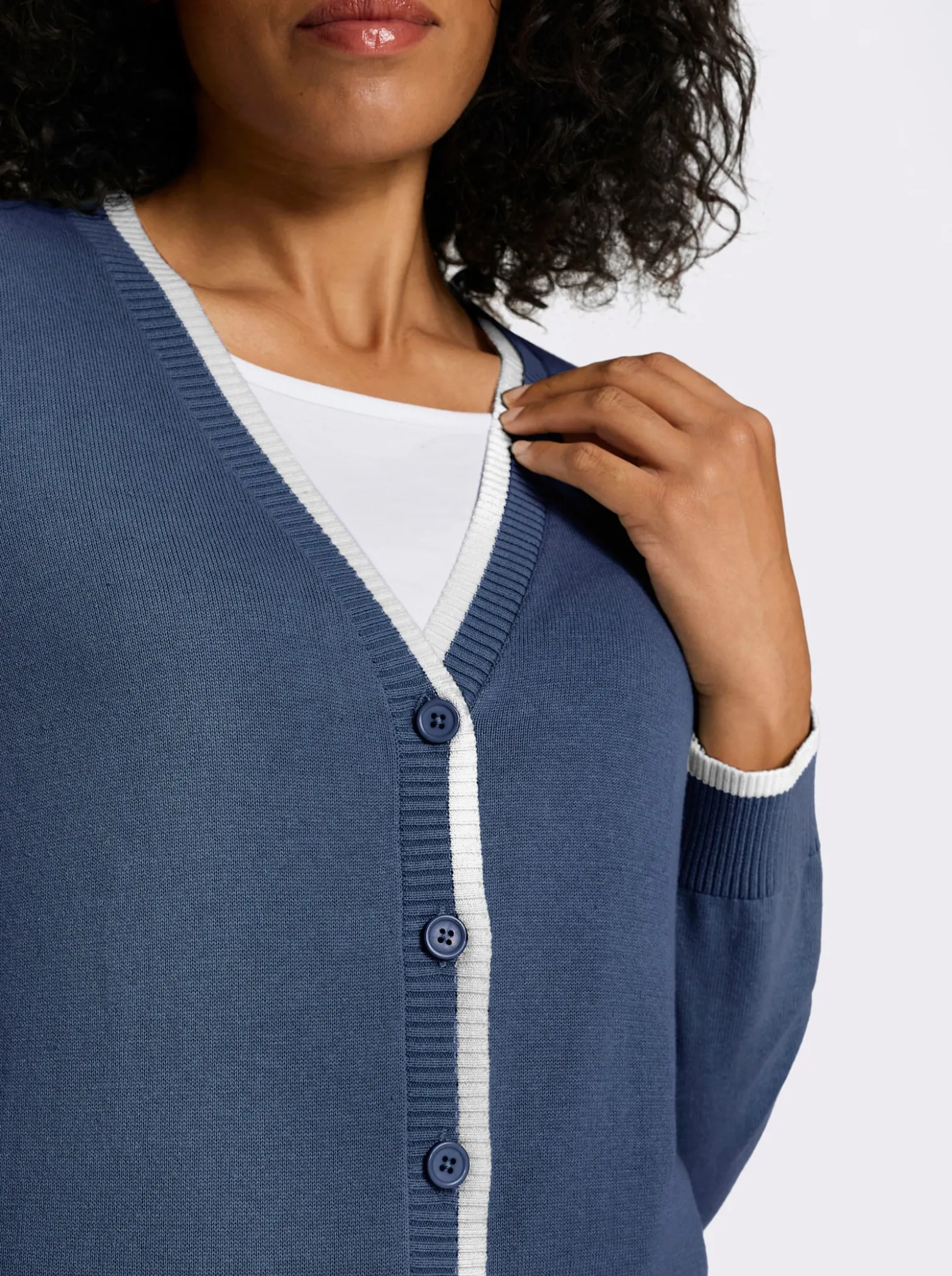 Strickjacke aus reiner Baumwolle