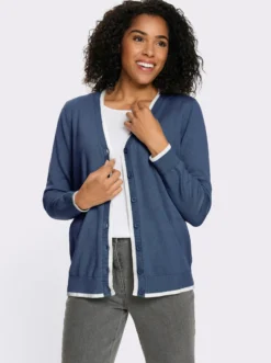 Strickjacke aus reiner Baumwolle