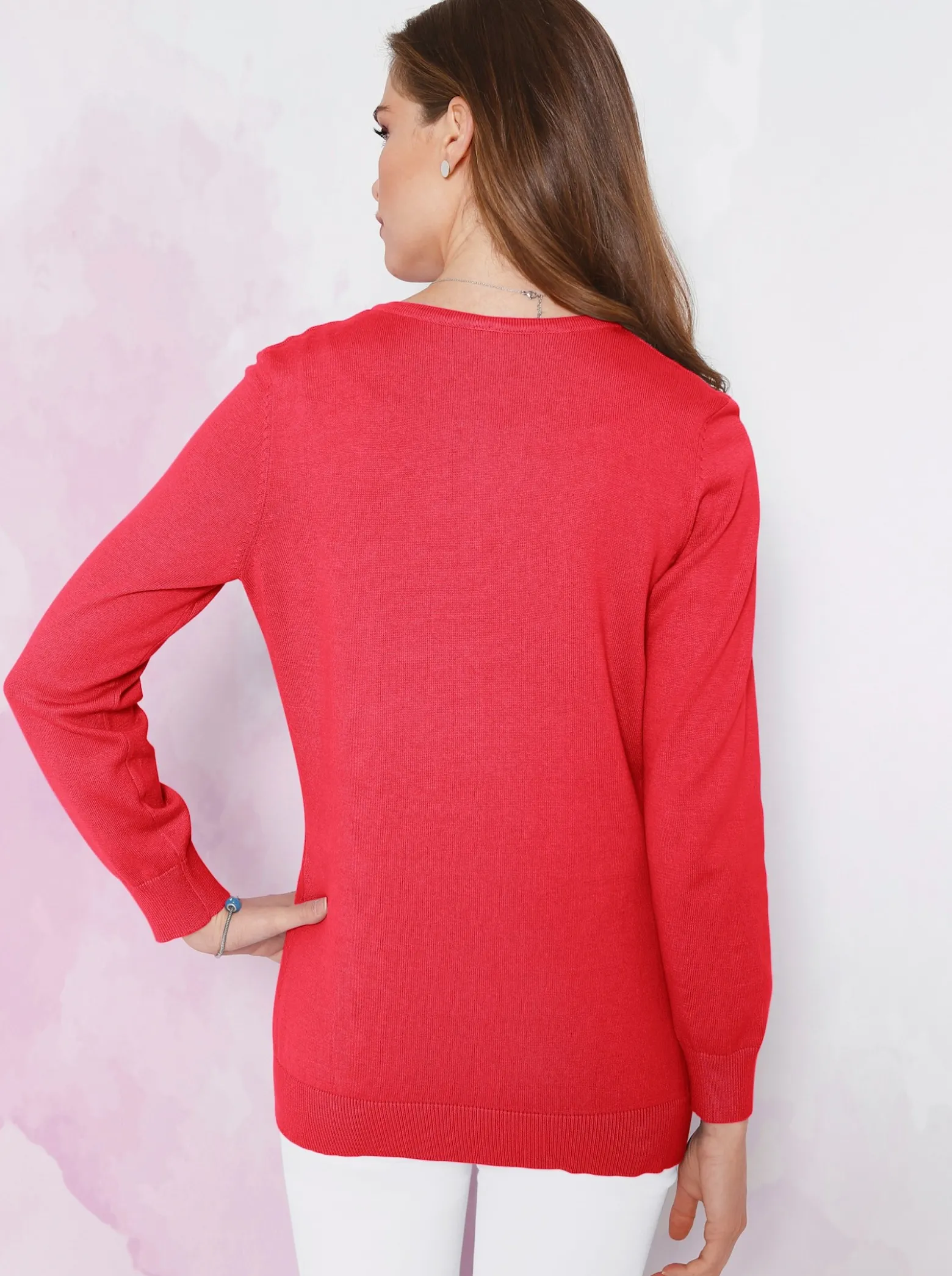 Strickjacke aus reiner Baumwolle