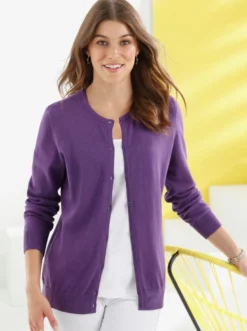 Strickjacke aus reiner Baumwolle
