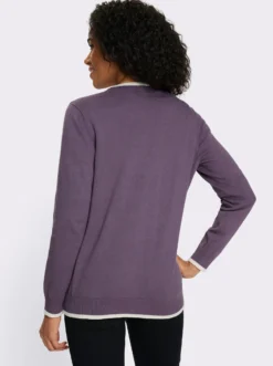 Strickjacke aus reiner Baumwolle