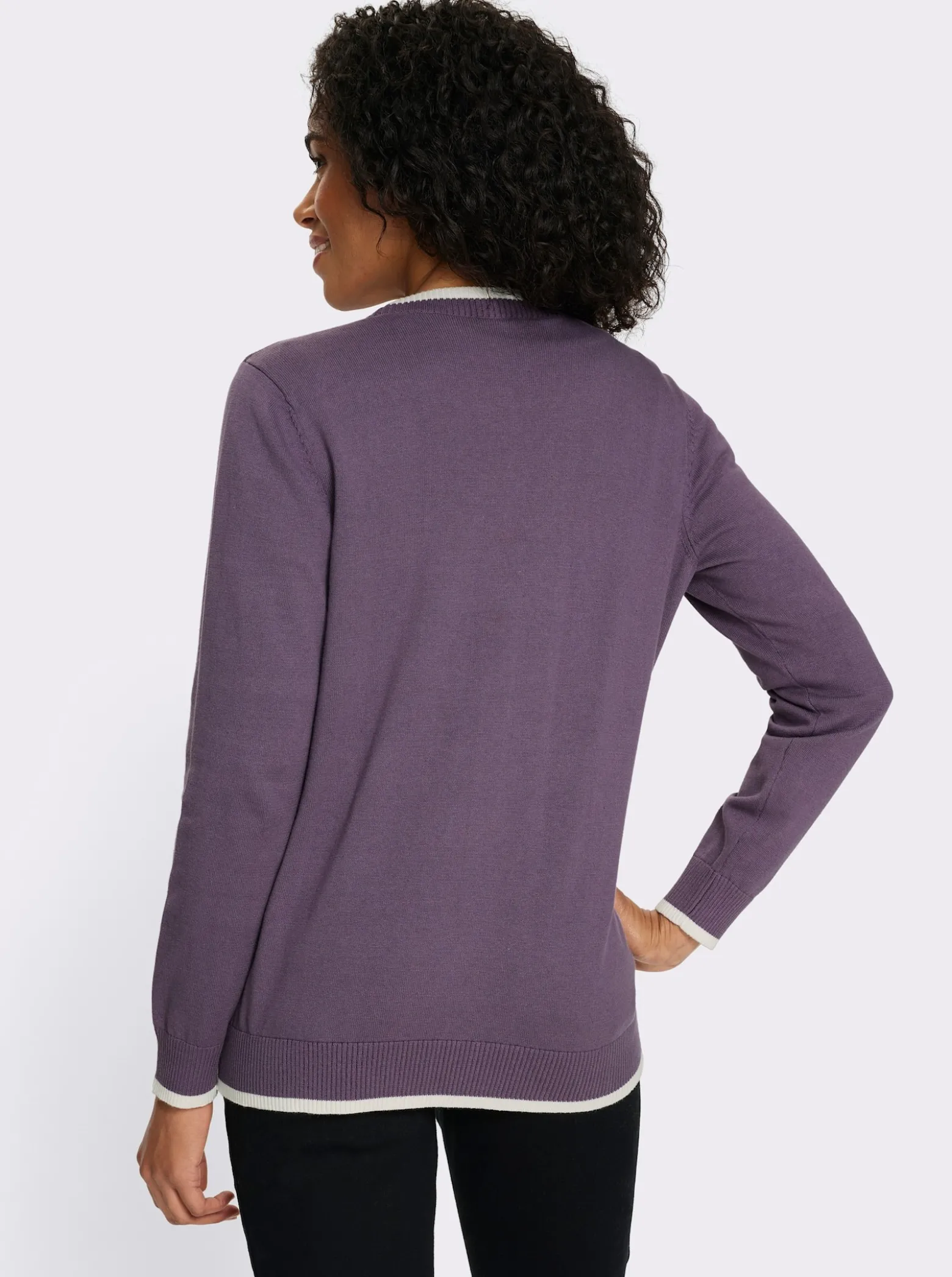 Strickjacke aus reiner Baumwolle