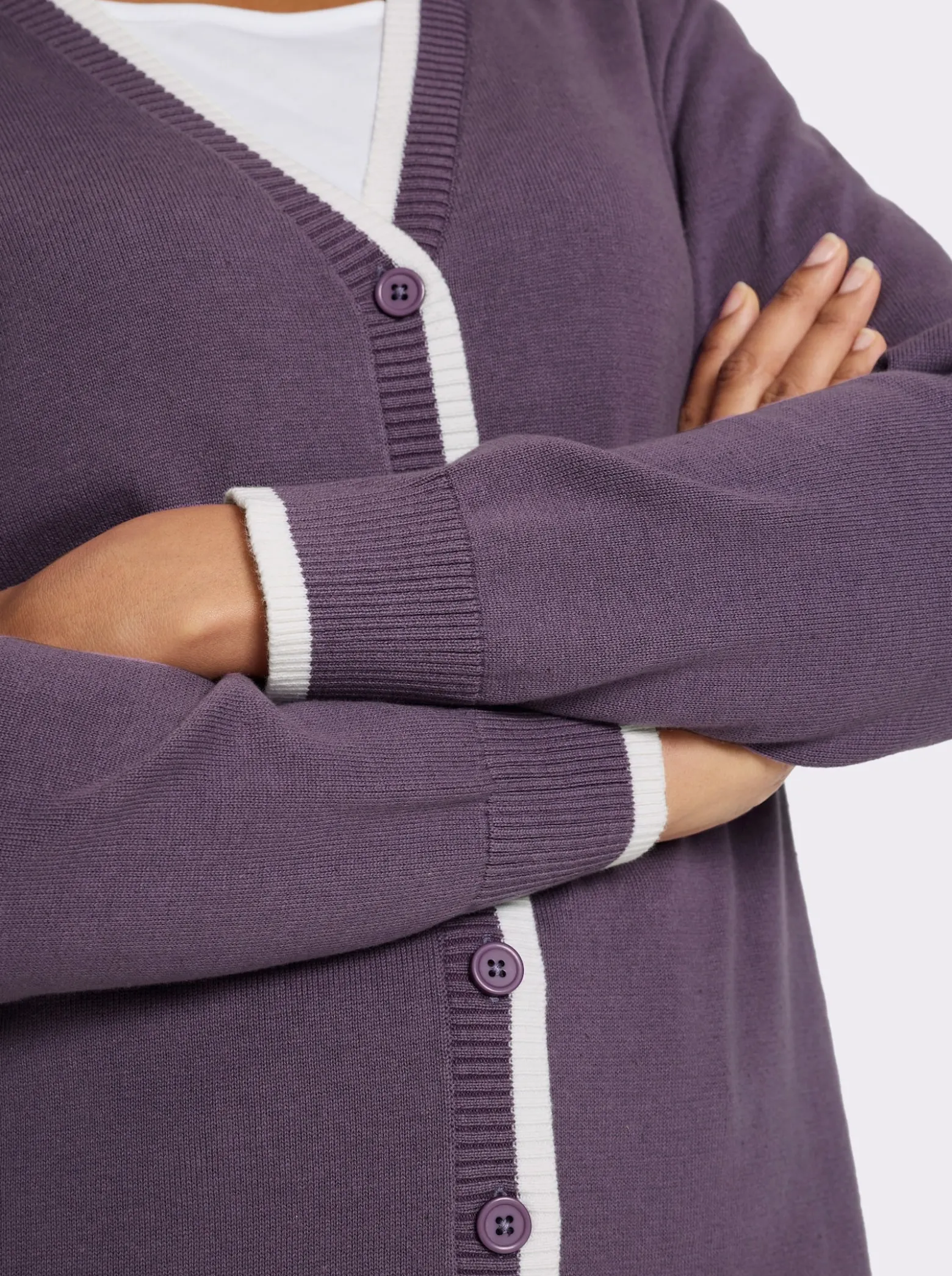 Strickjacke aus reiner Baumwolle