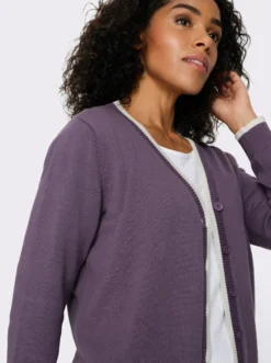 Strickjacke aus reiner Baumwolle
