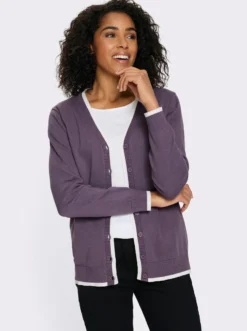 Strickjacke aus reiner Baumwolle