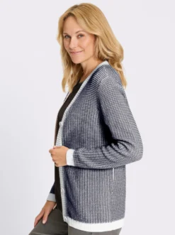 Strickjacke im 2-farbigen Muster