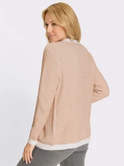 Strickjacke im 2-farbigen Muster