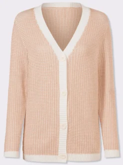 Strickjacke im 2-farbigen Muster