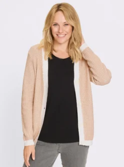 Strickjacke im 2-farbigen Muster