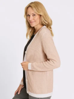 Strickjacke im 2-farbigen Muster
