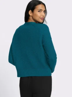 Strickjacke im Patentstrick