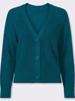 Strickjacke im Patentstrick