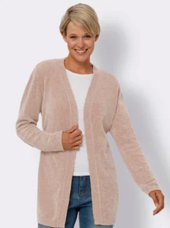 Strickjacke in Chenille-Qualität