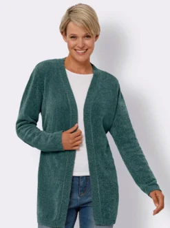 Strickjacke in Chenille-Qualität