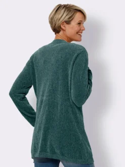 Strickjacke in Chenille-Qualität