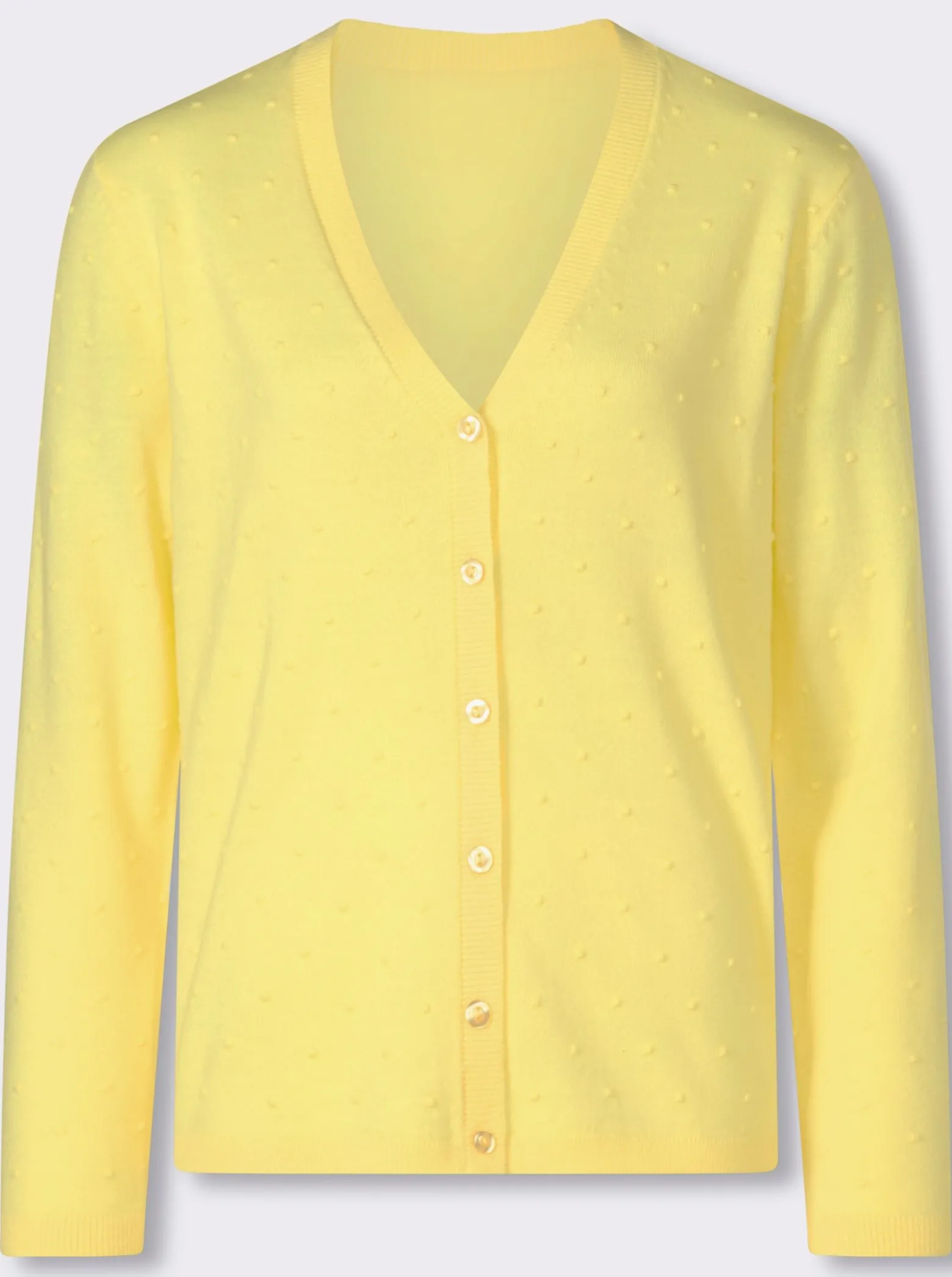 Strickjacke in 3D-Tupfen-Optik