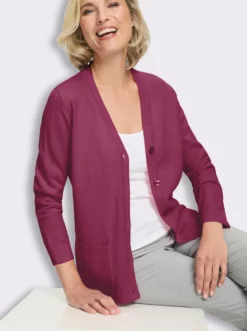 Strickjacke in Feinstrick-Qualität