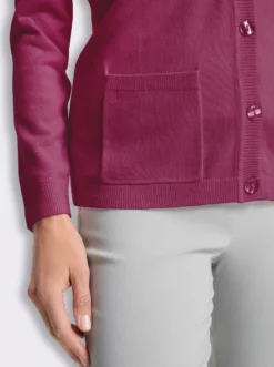 Strickjacke in Feinstrick-Qualität