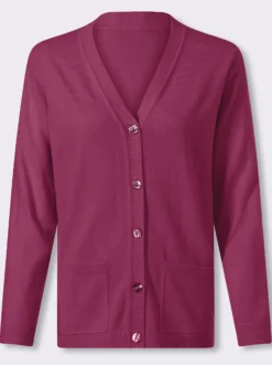 Strickjacke in Feinstrick-Qualität