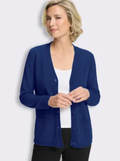 Strickjacke in Feinstrick-Qualität