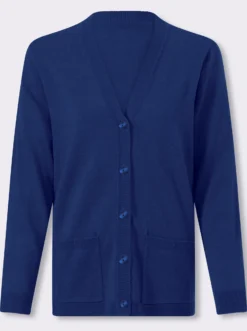 Strickjacke in Feinstrick-Qualität