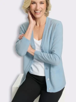 Strickjacke in Feinstrick-Qualität