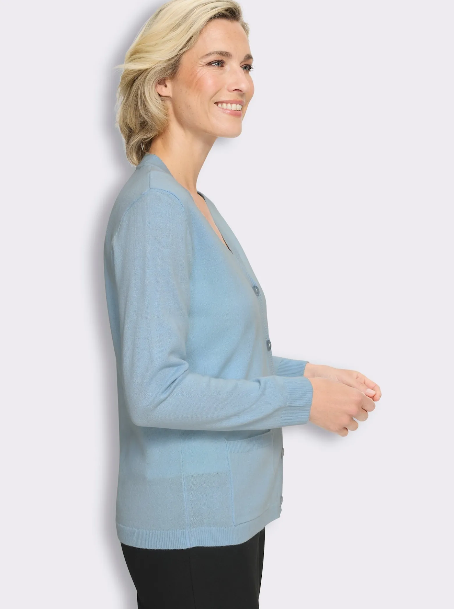Strickjacke in Feinstrick-Qualität